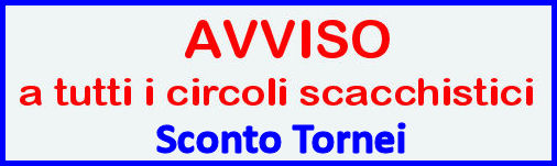 Avviso sconto tornei